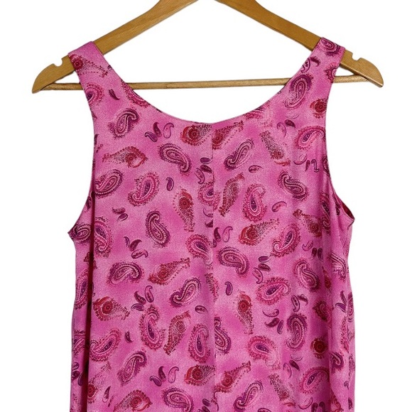 Vintage Dressing Clio Pink Paisley Dress Size Small - Picture 5 of 9